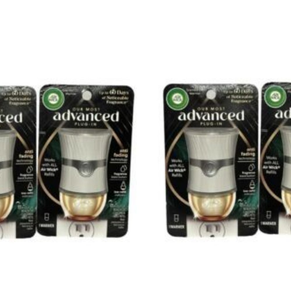 4x Air Wick Advanced Plug-in Scented Oil Warmer. Works With All Air Wick Refills